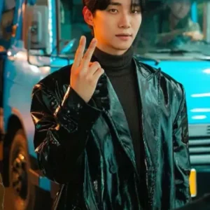 Typhoon Family Lee Jun-ho Leather Trench Coat