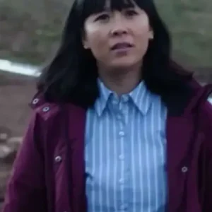Under Salt Marsh Naomi Yang Maroon Coat