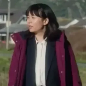 Under Salt Marsh Naomi Yang Maroon Coat