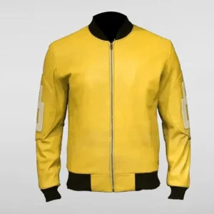 Unisex 8 Ball Yellow Bomber Jacket