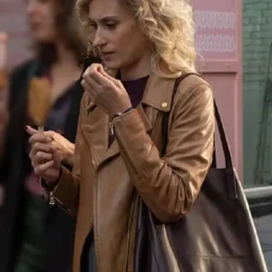 Valeria Season Teresa Riott Biker Leather Jacket