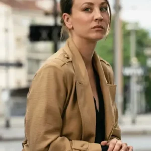 Vanished Kaley Cuoco Brown Wool Coat