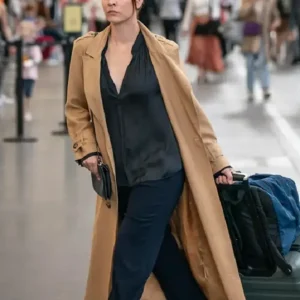 Vanished Kaley Cuoco Brown Wool Coat