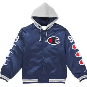 Varsity Supreme Champion Satin Jacket with Hood