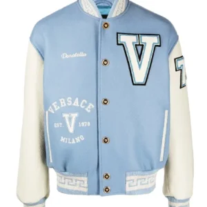Versace Blue Varsity Jacket