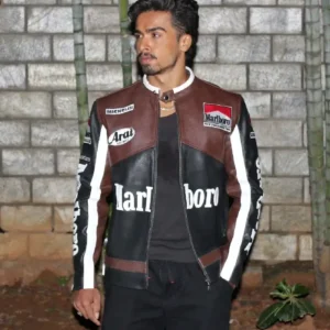Alternative view of Vintage Marlboro Brown and Black Jacket