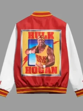 WWE Hulk Hogan 80s Fanimation Jacket Back Look