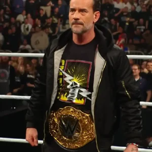 WWE Raw CM Punk Black Bomber Jacket