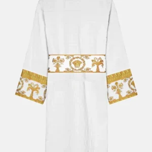 White Versace Robe Back Look