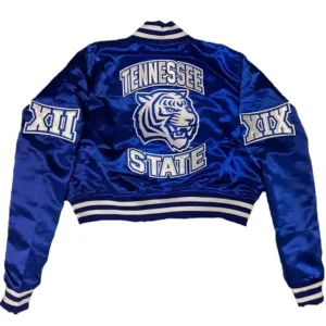 Women's TSU Royal Blue Jacket Back Look