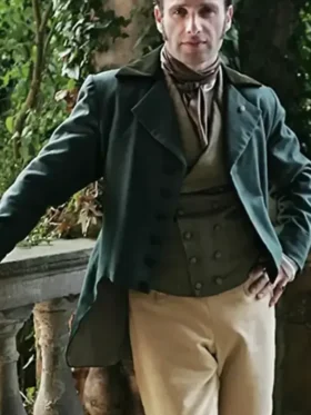 Wuthering Heights 2026 Edgar Linton Green Coat Front