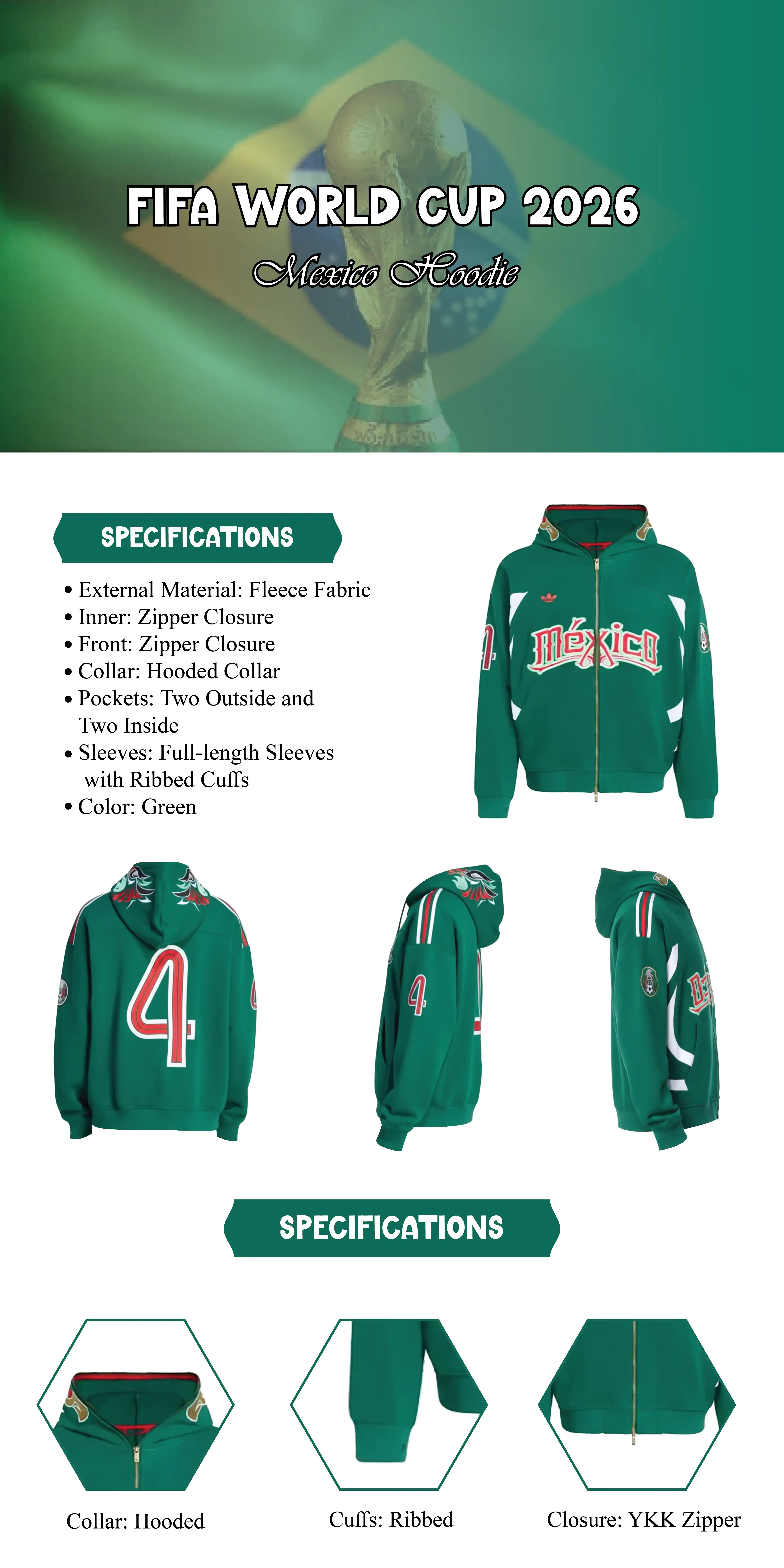 adidas originals fifa world cup 26 mexico hoodie infographic