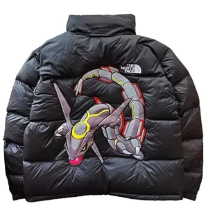shiny rayquaza north face jacket