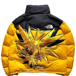 zapdos pockemon north face jacket