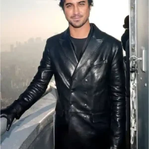 56 Days Premiere Avan Jogia Leather Coat
