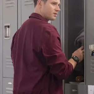9-1-1 Oliver Stark Burgundy Jacket