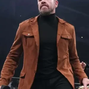 AEW Dynamite Christian Cage Brown Blazer