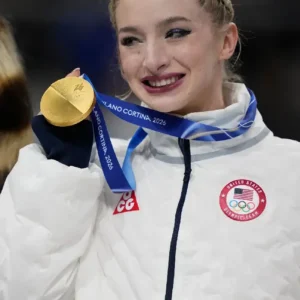 Amber Glenn Winter Olympic 2026 Puffer Jacket