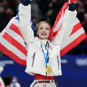 Amber Glenn Winter Olympic 2026 Puffer Jacket
