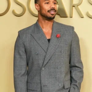 Attended Oscar Nominees Luncheon Grey Blazer