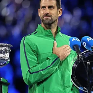 Australian Open Novak Djokovic Green Jacket
