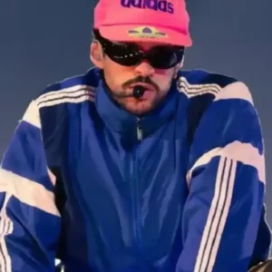 Bad Bunny 2026 Tour Blue Track Jacket