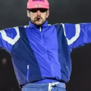 Bad Bunny 2026 Tour Blue Track Jacket