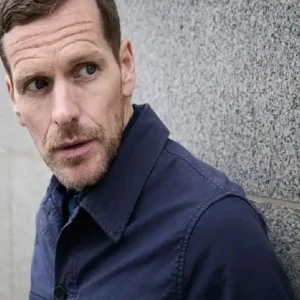 Betrayal Shaun Evans Blue Cotton Jacket