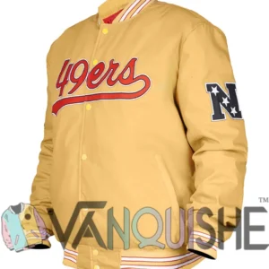 Beulah San Francisco 49ers Gold Varsity Jacket