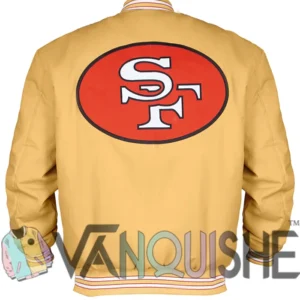Beulah San Francisco 49ers Gold Varsity Jacket Back