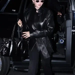Birthday Party Selena Gomez Black Leather Jacket