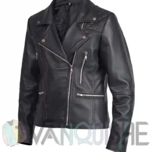 Boss Level Michelle Yeoh Black Leather Jacket