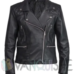 Boss Level Michelle Yeoh Black Leather Jacket