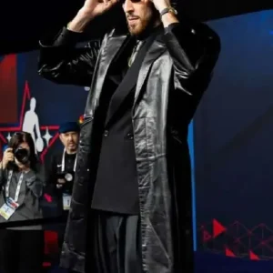 Chet Holmgren Black Leather Coat