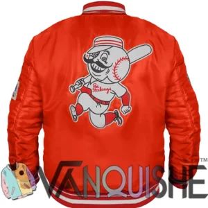 Cincinnati Reds Retro Classic Rib Jacket Back Image