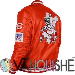 Cincinnati Reds Retro Classic Rib Jacket Back Look