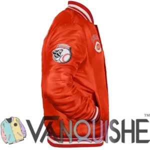 Cincinnati Reds Retro Classic Rib Jacket Side Look