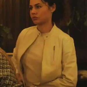 Cross S02 Mercedes de la Zerda White Leather Jacket