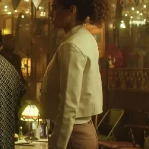 Cross S02 Mercedes de la Zerda White Leather Jacket