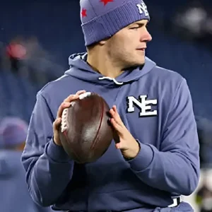 Dake Maye Patriots Rivalries Sideline Hoodie