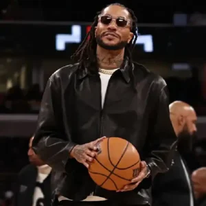 Derrick Rose Retirement Leather Jacket