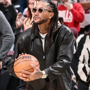 Derrick Rose Retirement Leather Jacket