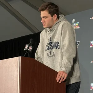 Drake Maye Be a Blessing Nike Grey Hoodie