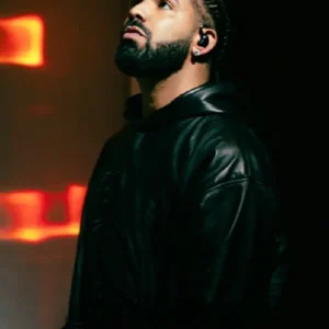 Drake OVO Leather Hoodie