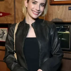 Emma Roberts Event 2026 Leather Jacket