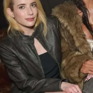 Emma Roberts Event 2026 Leather Jacket