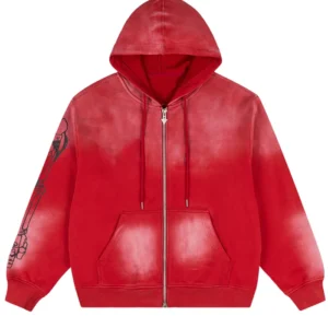 FMAB Edward Red Zip Up Hoodie
