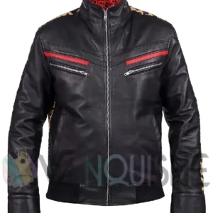 Final Fantasy VII Remake Leslie Kyle Black Leather Jacket