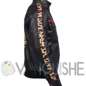 Final Fantasy VII Remake Leslie Kyle Black Leather Jacket