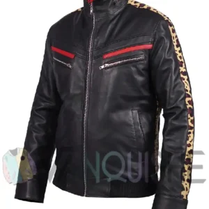 Final Fantasy VII Remake Leslie Kyle Black Leather Jacket
